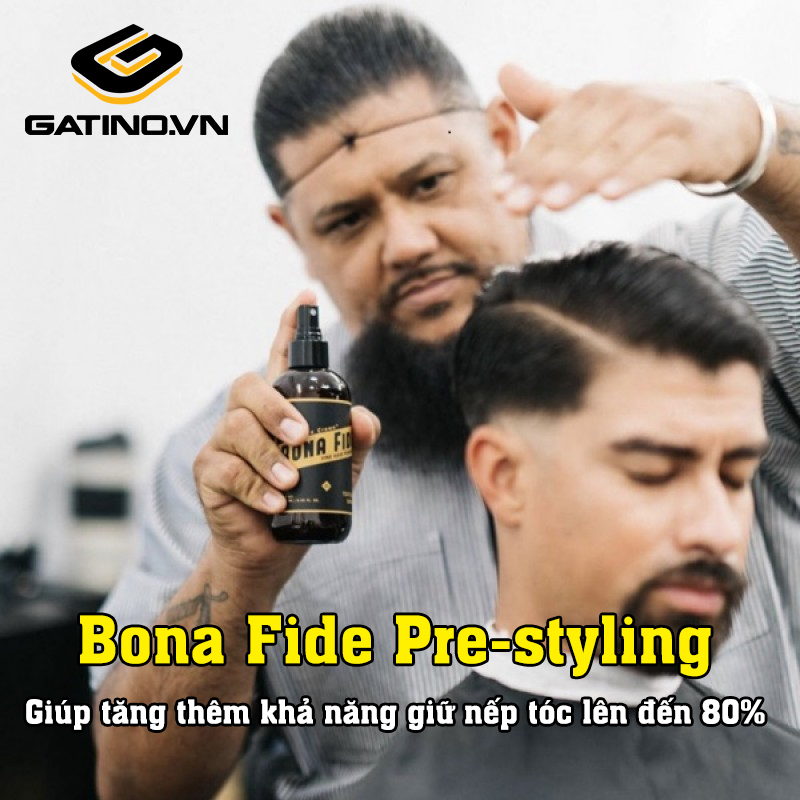 Bona Fide Pre-styling giúp tăng thêm khả năng giữ nếp tóc lên đến 80%