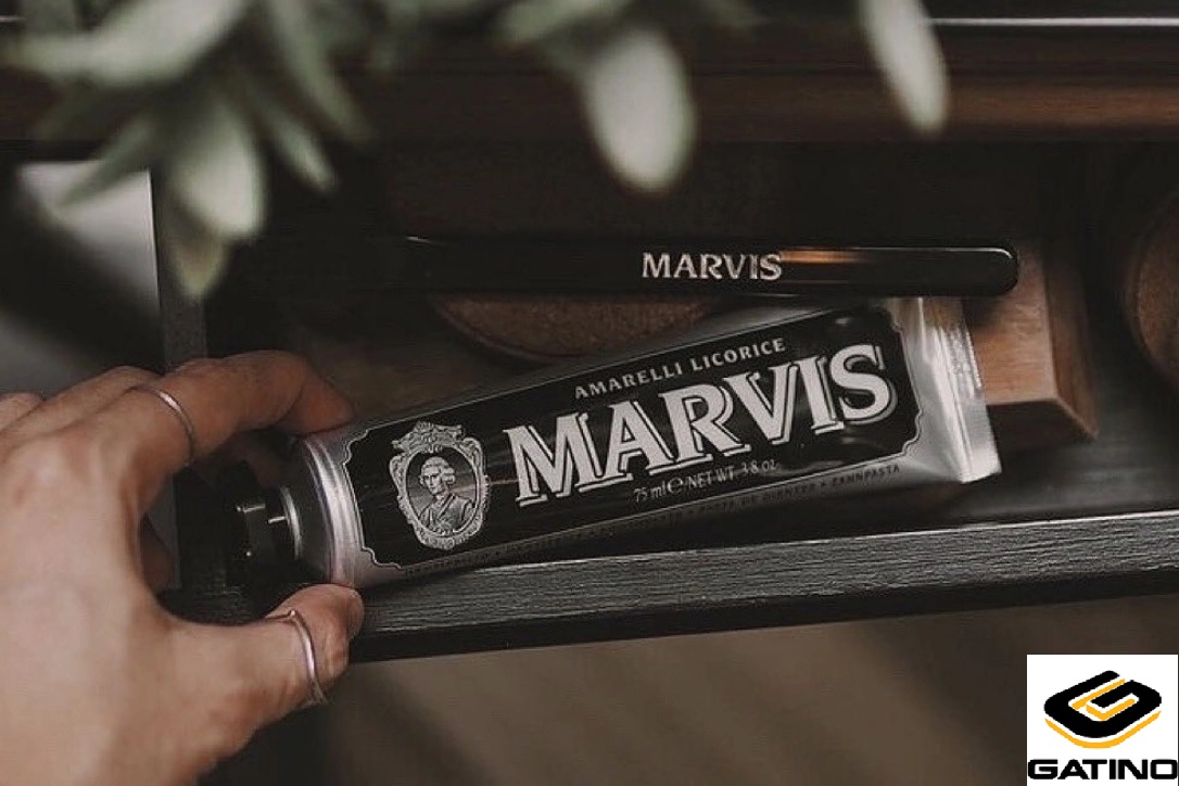 Tuýp kem Marvis Marvis Amarelli Mint có vỏ nhôm cao cấp