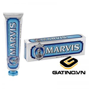 Kem đánh răng Marvis Aquatic Mint (màu xanh dương):
