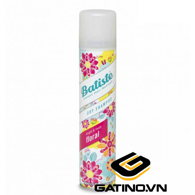 Dầu gội Batiste Tropical Dry Shampoo 200ml Floral: hương nước hoa nồng nàn mà không hề gay gắt cho bạn gái nữ tính.