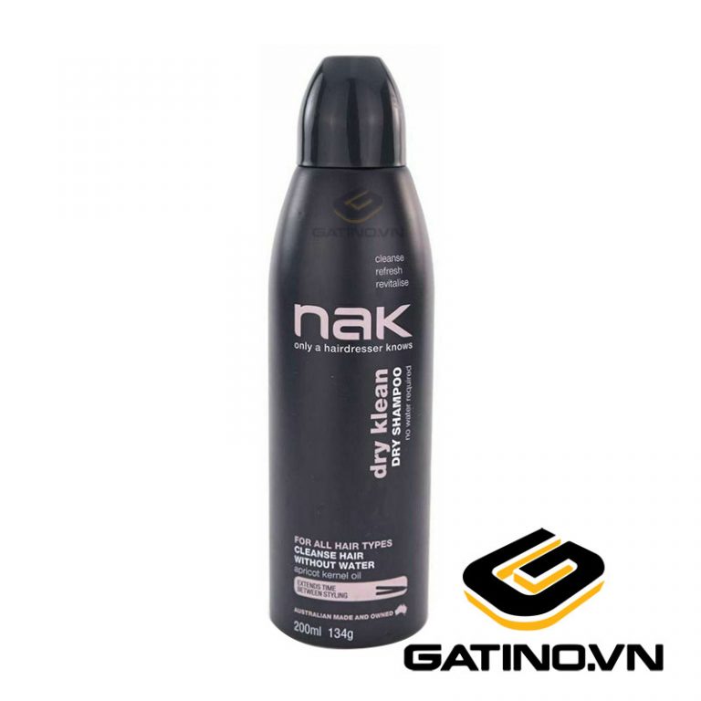Dầu gội khô Nak Dry Klean Dry Shampoo 200ml chính hãng