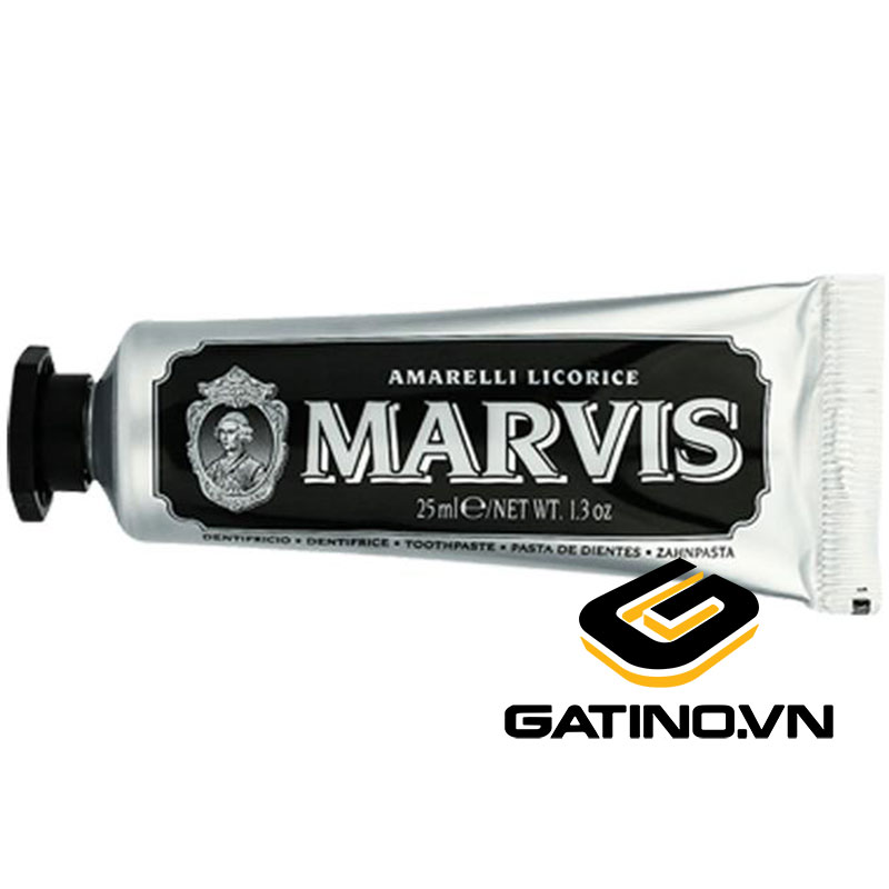 Kem đánh răng Marvis Amarelli Mint Màu đen 25ml