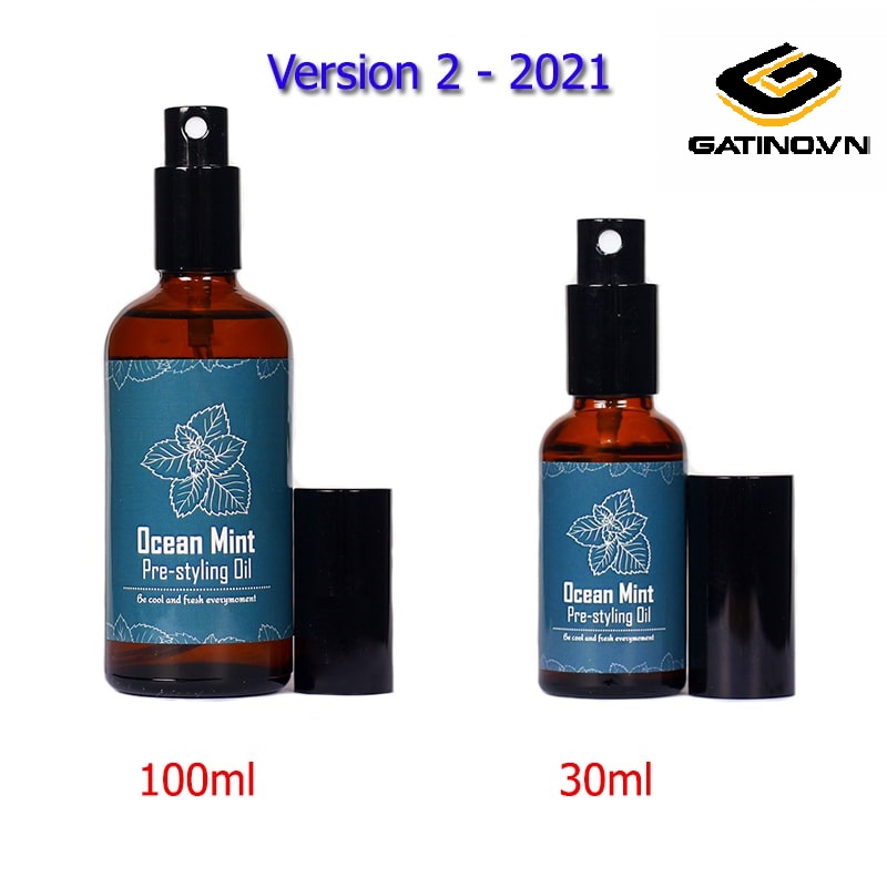 Phiên bản 2021 xịt tạo phồng tóc Pre Styling Ocean Mint Pre Styling Oil 100ml và 30ml