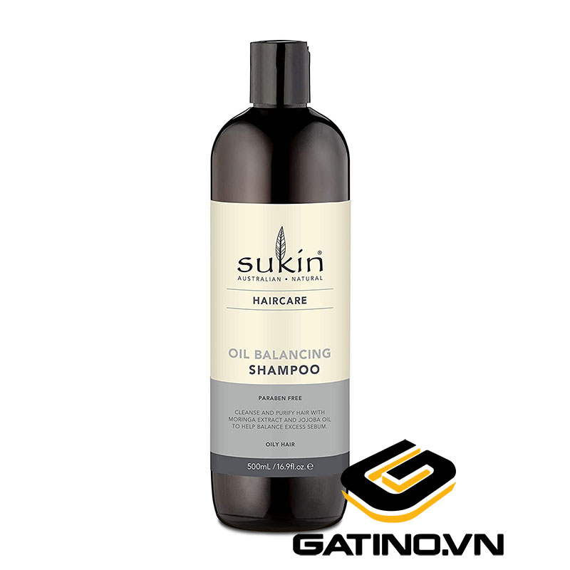 Dầu gội Sukin Oil Balancing Shampoo 500ml - Cân bằng dầu cho tóc