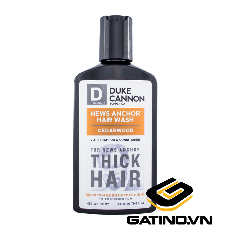 Dầu gội và xả News Anchor Cedarwood 2-in-1 Hair Wash Duke Cannon