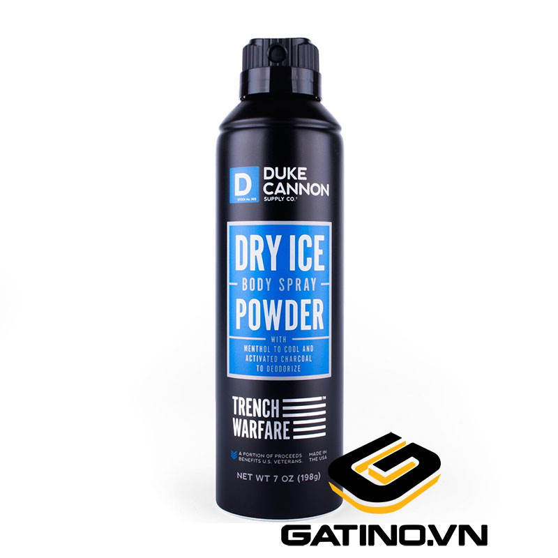Xịt khử mùi toàn thân Dry Ice Body Spray Powder Duke Cannon