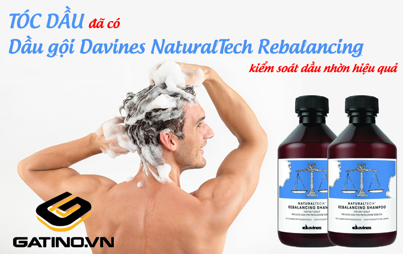 Dầu gội cân bằng dầu Davines NaturalTech Rebalancing Shampoo