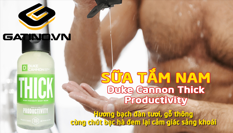 Sữa tắm nam Duke Cannon Thick Productivity màu Trắng