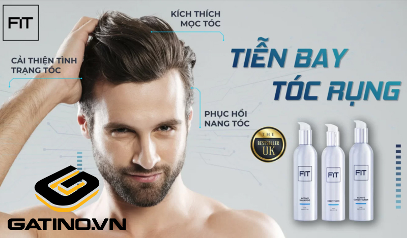 Dầu gội chuyên dùng cho tóc nam mỏng Fit Active Shampoo