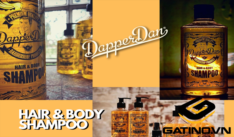 dầu gội kết hợp sữa tắm Dapper Dan Hair & Body Shampoo