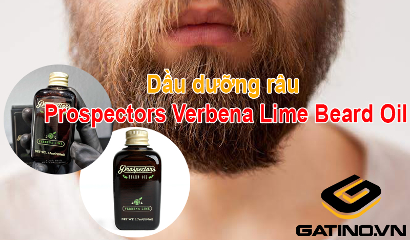 Tinh dầu dưỡng râu Prospectors Verbena Lime Beard Oil