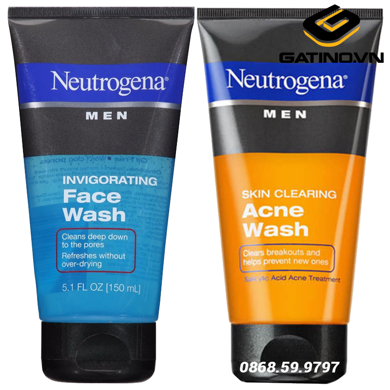 2 dòng sữa rửa mặt Neutrogena cho nam có làn da dầu mụn