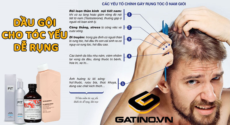 dầu gội cho tóc yếu dễ rụng
